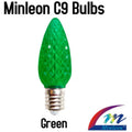 Minleon C9 V2 faceted LED bulb - Green