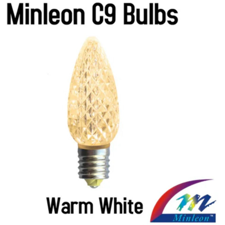 Minleon C9 V2 faceted LED bulb - Warm White